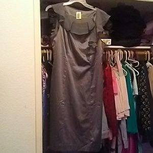Silver Merona bridesmaids dress.